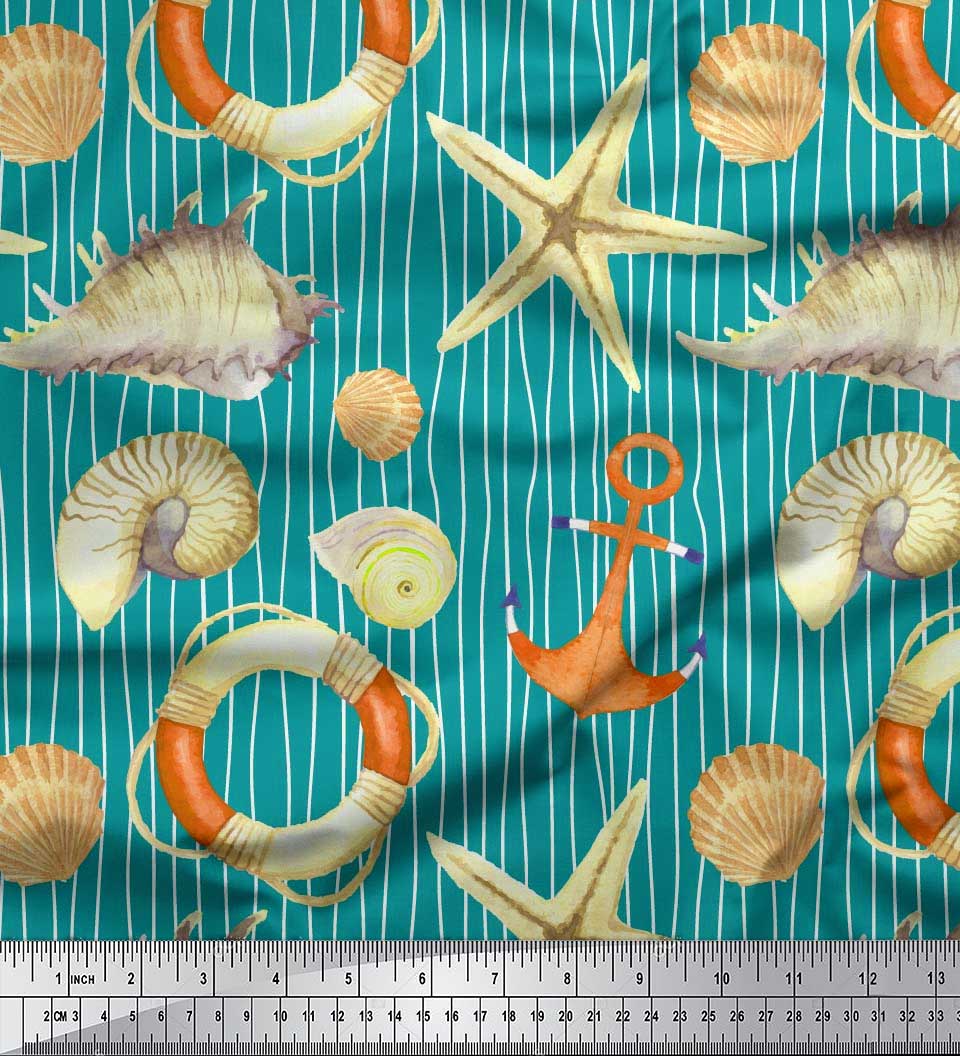 Соймоі Червона японська креп-атласна тканина в смужку, мушлі та морські зірки з принтом океану 1 метр 42 дюйма 42 Inch Wide - Poly Crepe зелений
Соймоі Червона японська креп-атласна тканина в смужку, мушлі та морські зірки з принтом океану 1 метр 42 дюйма 42 Inch Wide - Poly Crepe зелений