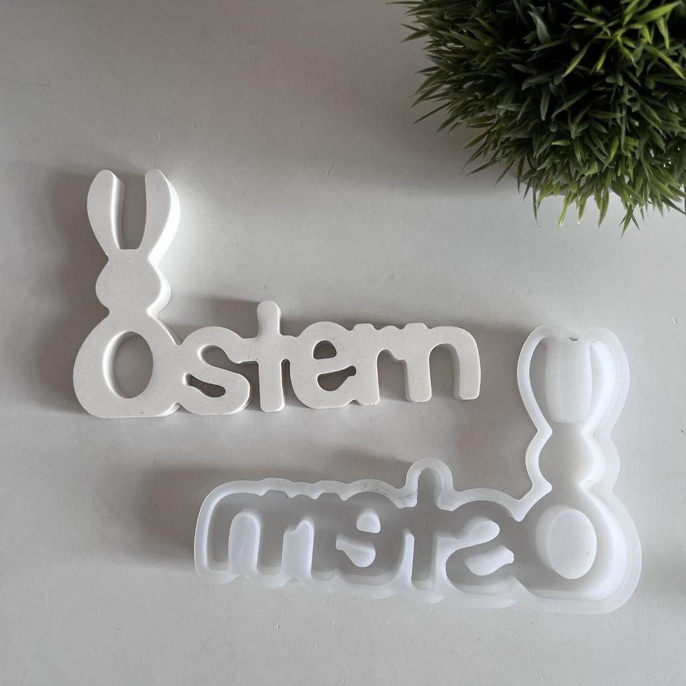 Handmade Easter Bunny Letter Mold Cute Animal Candle Mold Chocolate Baking Mould Party Favors білий
Handmade Easter Bunny Letter Mold Cute Animal Candle Mold Chocolate Baking Mould Party Favors білий