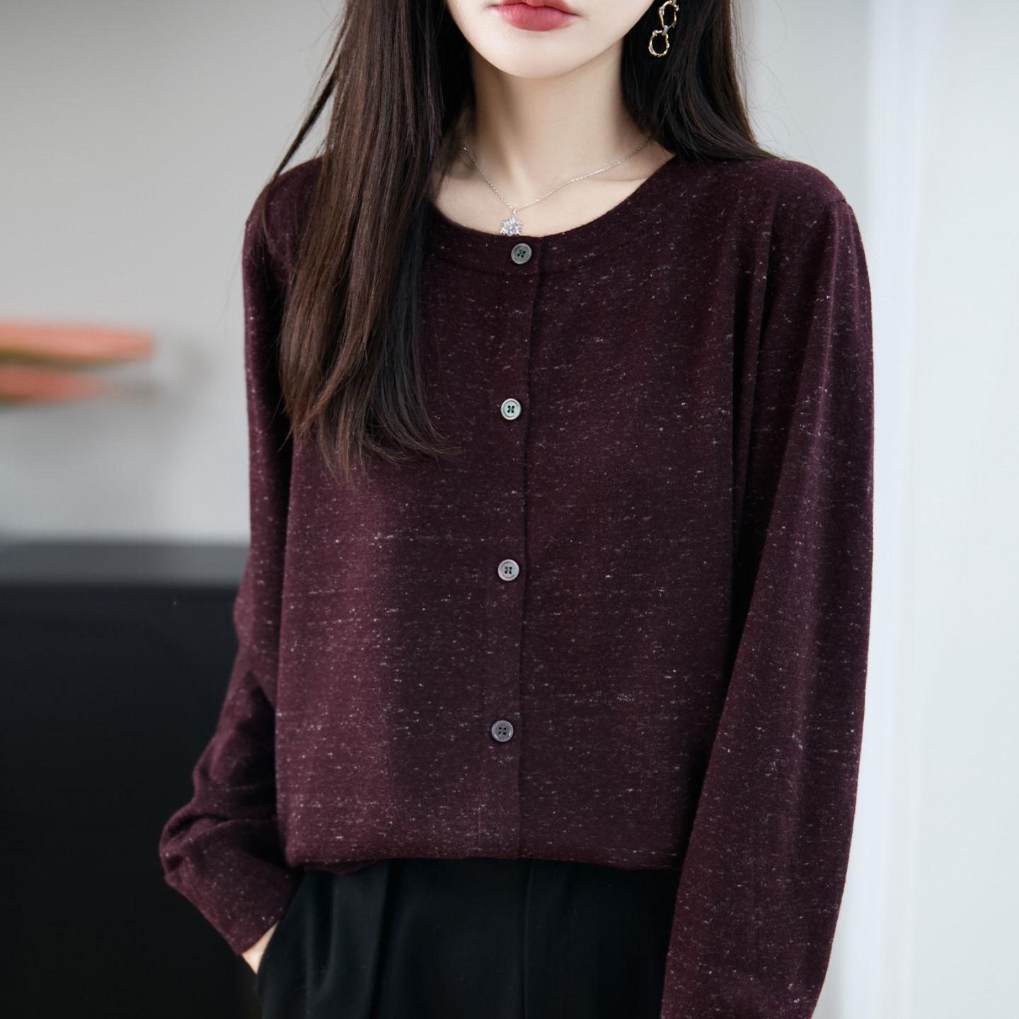 New Autumn and Winter Knitted Cardigan with A High-end Round-neck Spring Coat Sweater XL сливовый
New Autumn and Winter Knitted Cardigan with A High-end Round-neck Spring Coat Sweater XL сливовый