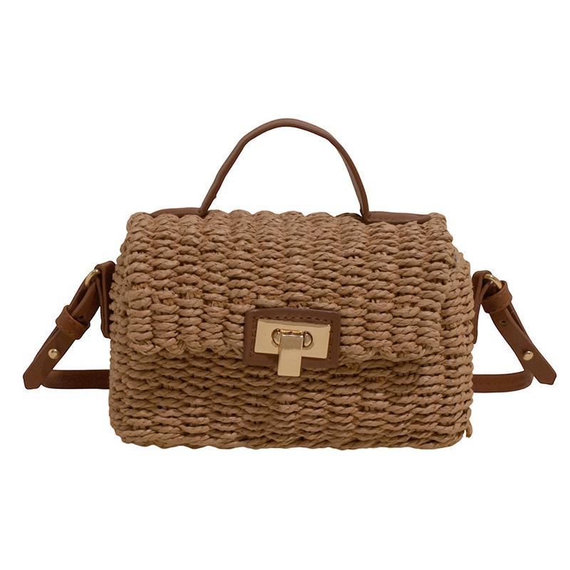 Woven Straw Shoulder Bags for Women New Summer French Style Raffia Flap Crossbody Bag Females Beach Handbags Small Square Bags 18x8x11cm
Woven Straw Shoulder Bags for Women New Summer French Style Raffia Flap Crossbody Bag Females Beach Handbags Small Square Bags 18x8x11cm