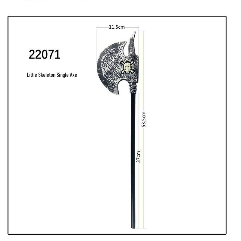 Halloween Skull Axe Prop: 50cm Plastic Weapon Costume Accessory 53cm
Halloween Skull Axe Prop: 50cm Plastic Weapon Costume Accessory 53cm