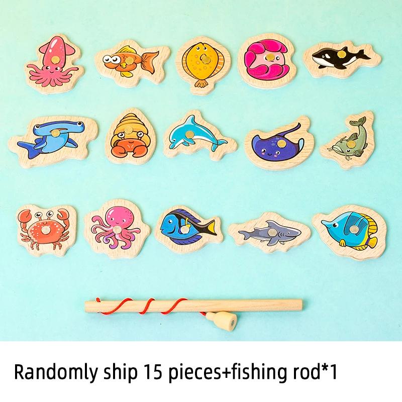Fishing Toys Montessori Wooden For Children Magnetic Marine Life Cognition Fish Games Parent-Child Interactive Educational Toy
Fishing Toys Montessori Wooden For Children Magnetic Marine Life Cognition Fish Games Parent-Child Interactive Educational Toy