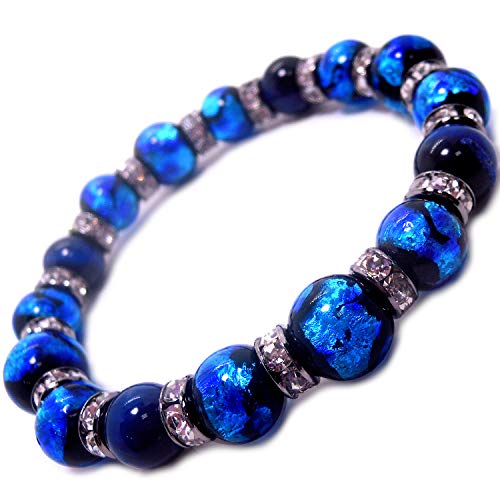 Heroes Glowing Firefly Glass Lapis Lazuli Tiger Eye Power Stone Bracelet for Men (Medium, Inner Circumference Approx. 17-17.5cm)
Heroes Glowing Firefly Glass Lapis Lazuli Tiger Eye Power Stone Bracelet for Men (Medium, Inner Circumference Approx. 17-17.5cm)