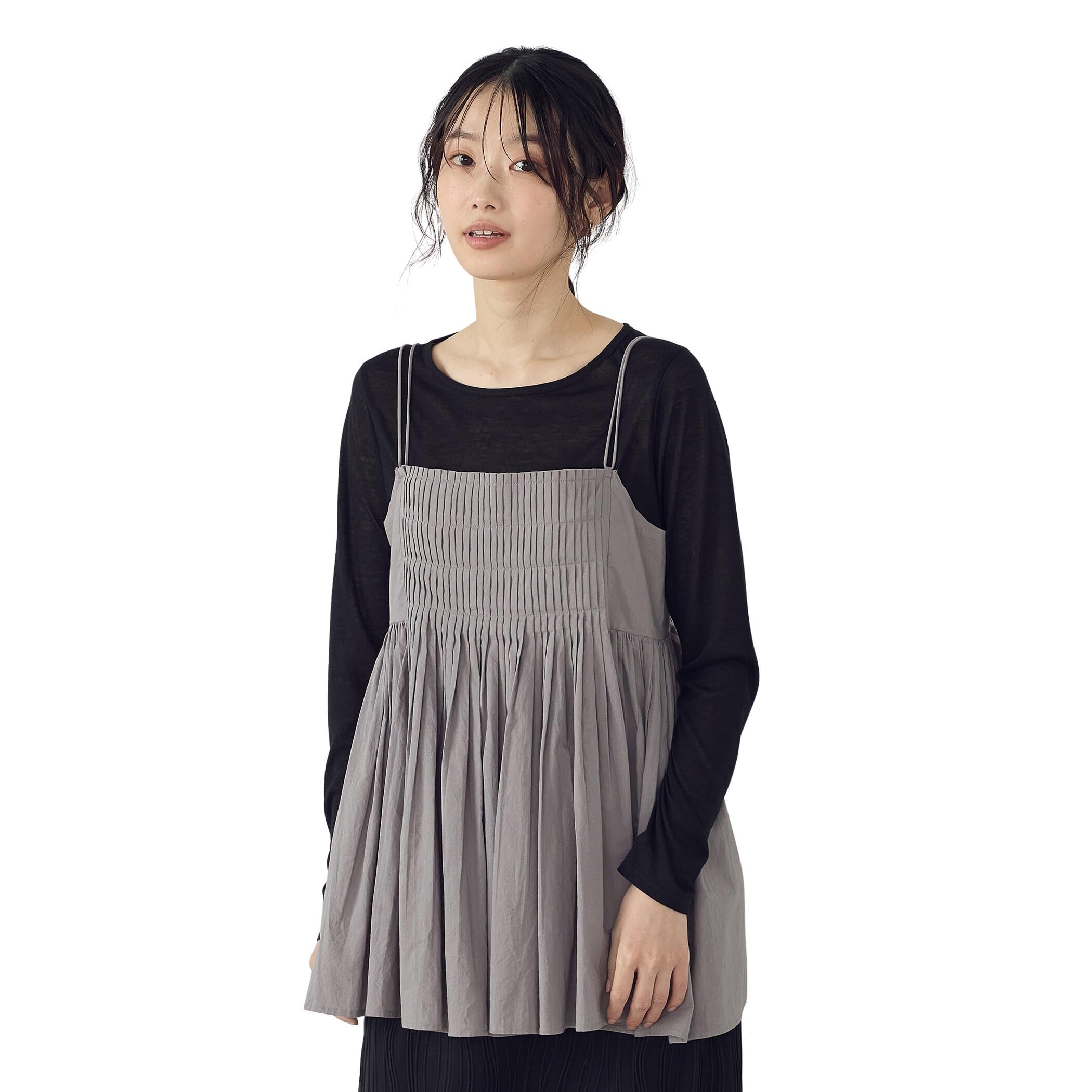 Comme Ca Ism Indian Cotton Cami Bustier F Blouse, 12-90IK05-205, Gray,
Comme Ca Ism Indian Cotton Cami Bustier F Blouse, 12-90IK05-205, Gray,