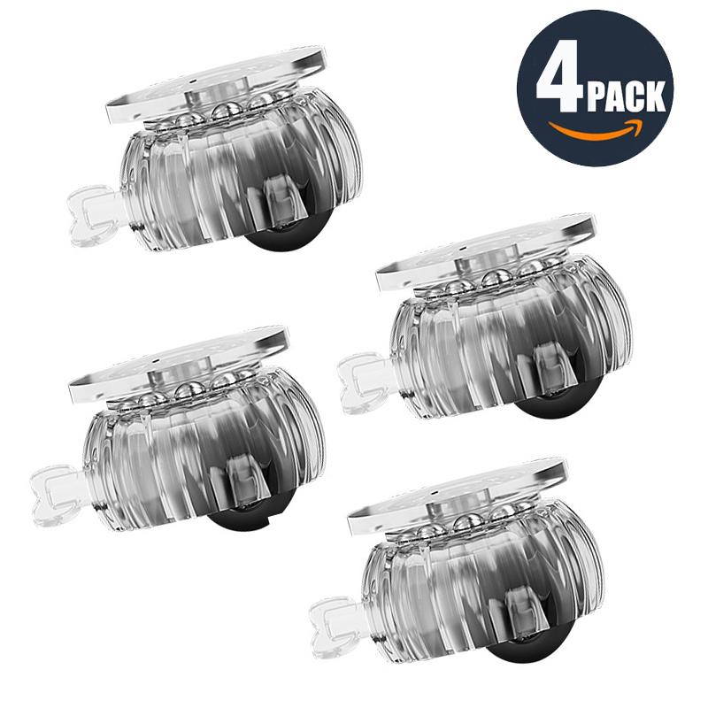 4 шт./набор Бесшумные мебельные колеса с вращением на 360° Грузоподъемное универсальное колесо Самоклеящийся поворотный ролик для шкафа
4 шт./набор Бесшумные мебельные колеса с вращением на 360° Грузоподъемное универсальное колесо Самоклеящийся поворотный ролик для шкафа