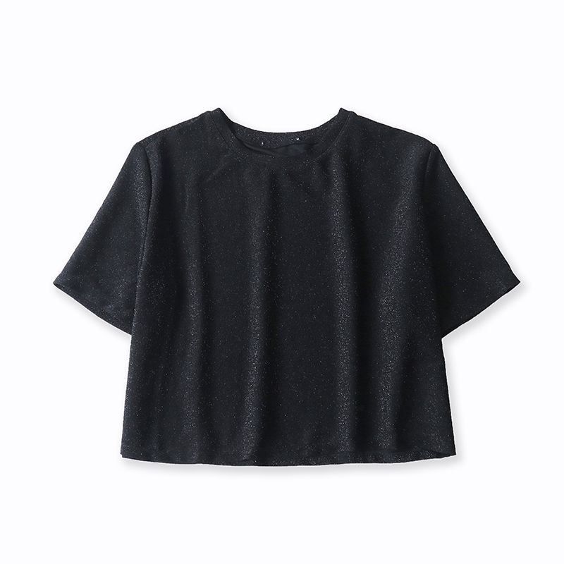 Женская модная футболка из яркого шелка с круглым вырезом и короткими рукавами Black M
Женская модная футболка из яркого шелка с круглым вырезом и короткими рукавами Black M