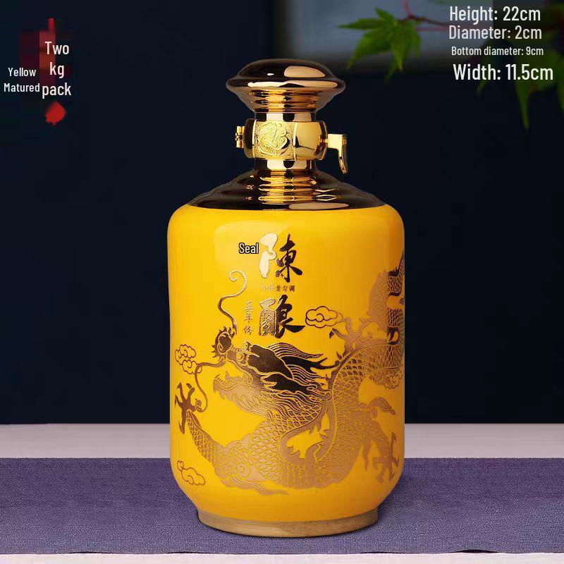 Jingdezhen Ceramic Wine Bottle - 52 Jin Capacity, Aged Dragon Family Seal, High-End Gift Box Packaging, Homemade Wine Jar
Jingdezhen Ceramic Wine Bottle - 52 Jin Capacity, Aged Dragon Family Seal, High-End Gift Box Packaging, Homemade Wine Jar