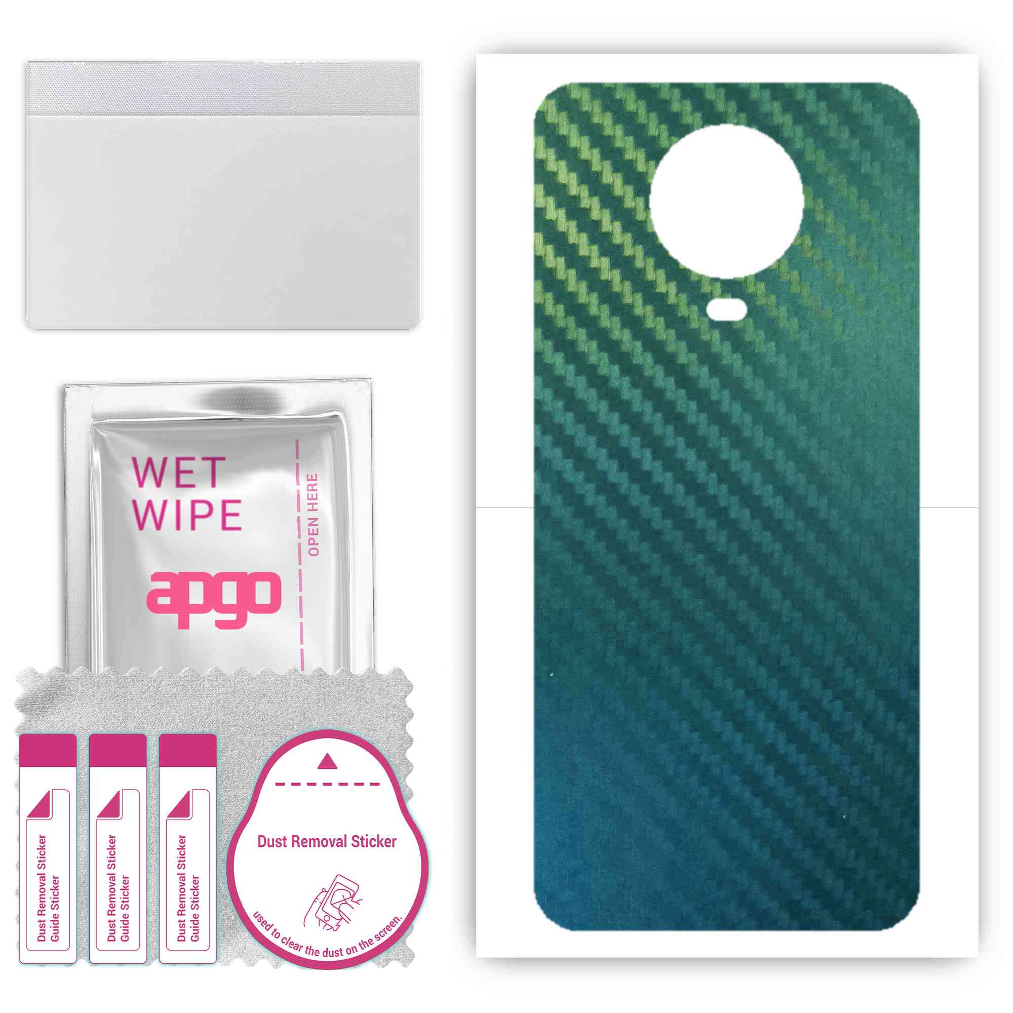 apgo Захисна наклейка для задньої панелі, сумісна з Nokia G20, Wrap Film, Foil, Vinyl - Pattern Carbon Chameleon CAKA1
apgo Захисна наклейка для задньої панелі, сумісна з Nokia G20, Wrap Film, Foil, Vinyl - Pattern Carbon Chameleon CAKA1
