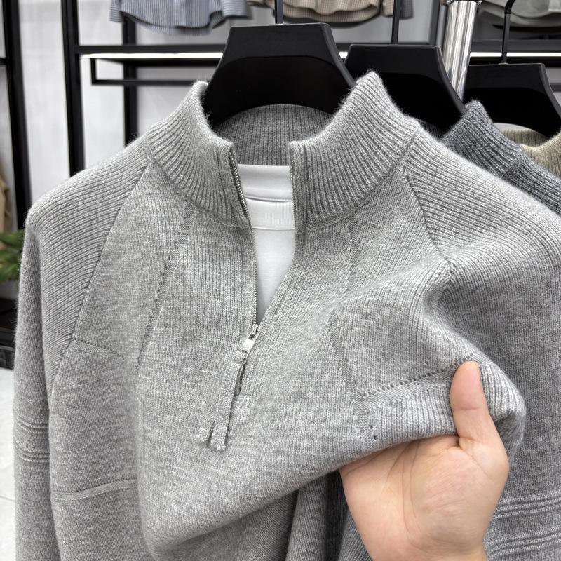 Men s Retro Jacquard Half-Zip Knit Sweater - Casual Solid Color Warm Base Layer XL світло-сірий колір
Men s Retro Jacquard Half-Zip Knit Sweater - Casual Solid Color Warm Base Layer XL світло-сірий колір
