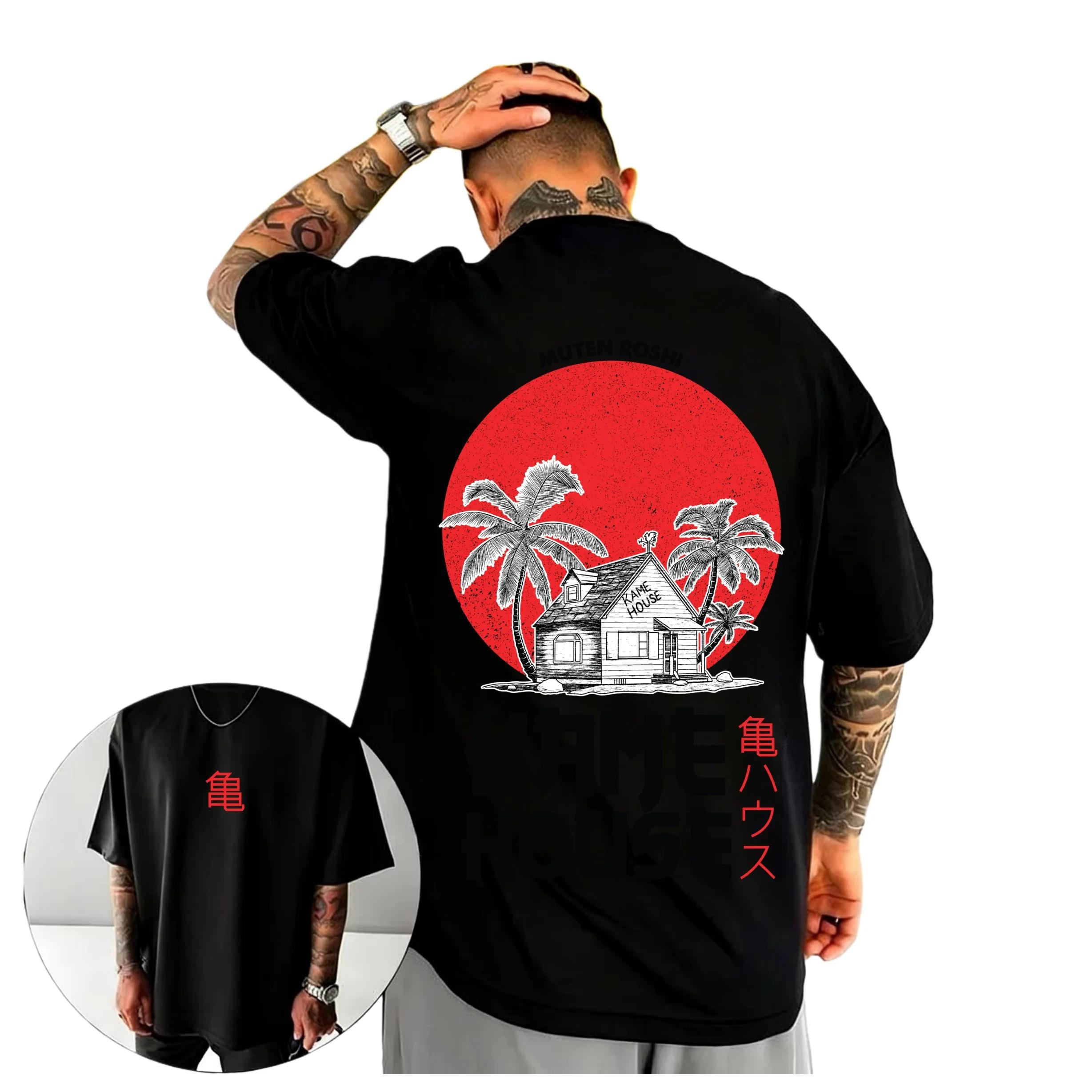 Dragon Ball Kame House Anime Black T-Shirt Comfortable Fashion Vintage Double-Sided Band Graphic Print Women And Men T-shirts 4XL
Dragon Ball Kame House Anime Black T-Shirt Comfortable Fashion Vintage Double-Sided Band Graphic Print Women And Men T-shirts 4XL