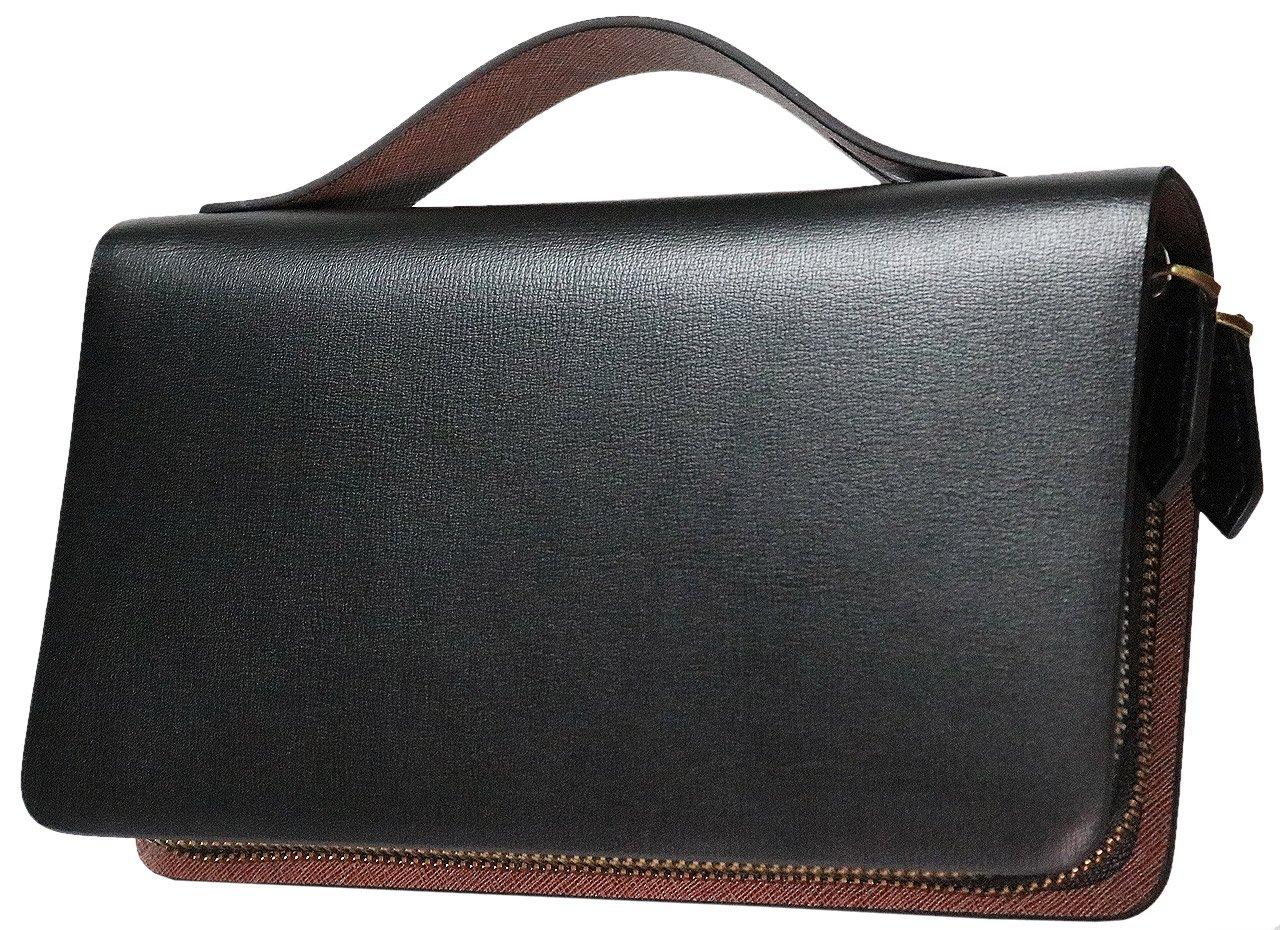 Bercute Black F Genuine Spanish Leather Long Wallet for Men, Wallet Bag, Clutch Bag, Second Bag, Double Zipper, Round Zipper, Coin Purse, Long
Bercute Black F Genuine Spanish Leather Long Wallet for Men, Wallet Bag, Clutch Bag, Second Bag, Double Zipper, Round Zipper, Coin Purse, Long