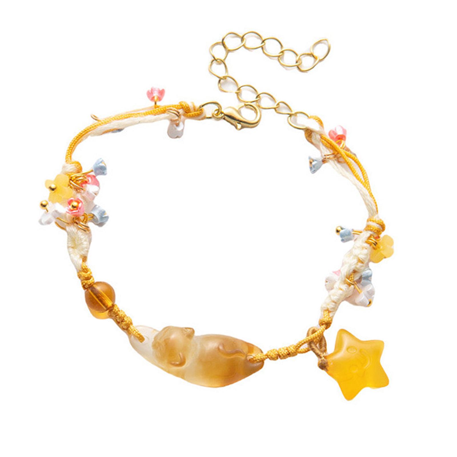 Stylish Resin Star Bead Bracelet With Floral Cats Accent Adjustable Designs for Casual or Party Outfits
Stylish Resin Star Bead Bracelet With Floral Cats Accent Adjustable Designs for Casual or Party Outfits