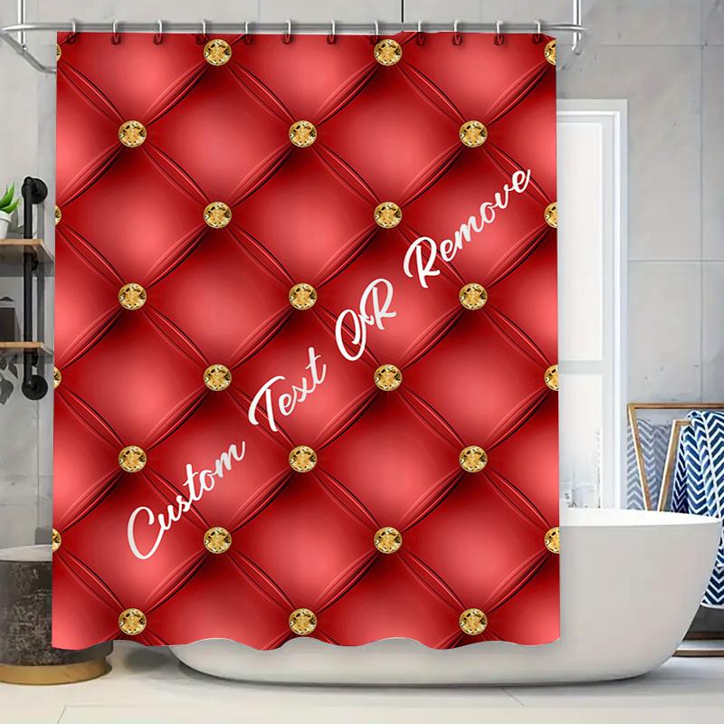Luxury Red Diamond Shower Curtain Customizable Waterproof Bathroom Decor For Kids Bathrooms Home Decor Ideas W60H190(CM)-1 Pcs
Luxury Red Diamond Shower Curtain Customizable Waterproof Bathroom Decor For Kids Bathrooms Home Decor Ideas W60H190(CM)-1 Pcs