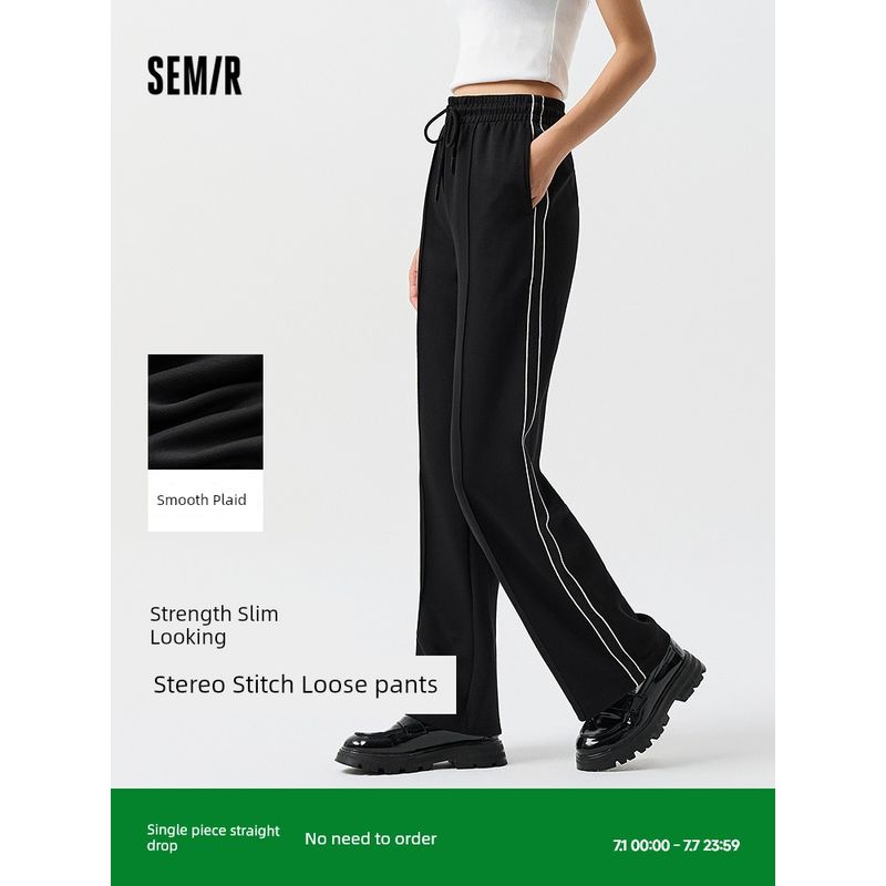 Senma Casual Pants Women s Lazy Pants All-Match Fashion Spring Slimming Longer Leg Patchwork Contrast Color Wide-Leg Pants Sports Style Black 90001 155/62A/S
Senma Casual Pants Women s Lazy Pants All-Match Fashion Spring Slimming Longer Leg Patchwork Contrast Color Wide-Leg Pants Sports Style Black 90001 155/62A/S
