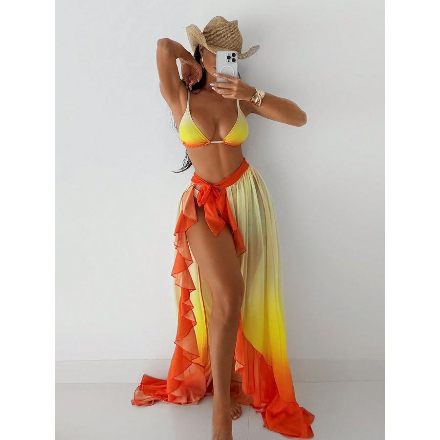 Women s 3 Piece Swimsuit Set Bikini, Apron Style Top, and Vintage Print Maxi Skirt S жёлтый
Women s 3 Piece Swimsuit Set Bikini, Apron Style Top, and Vintage Print Maxi Skirt S жёлтый