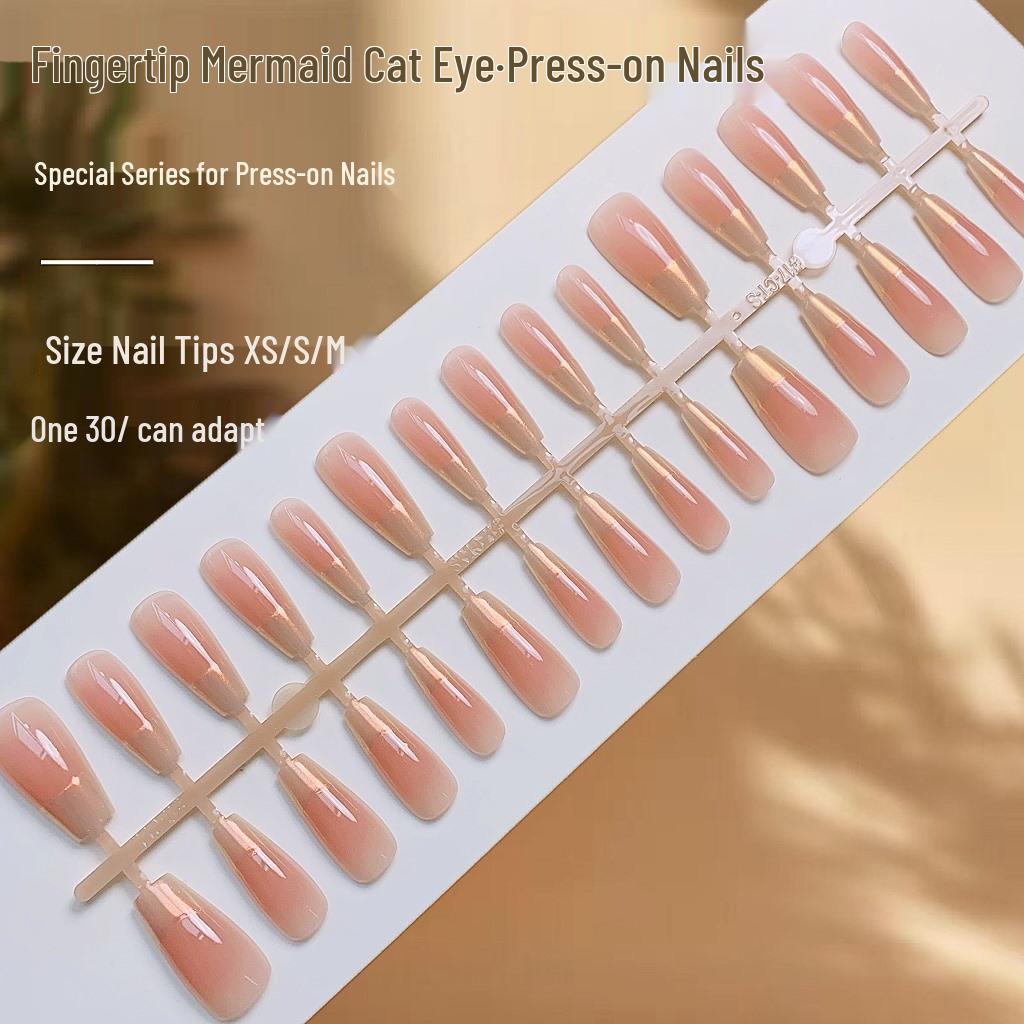Three-Dimensional Gilded Nail Art: Cat Eye Mermaid Design Nail Patches – High-End Fingertip Fashion.
Three-Dimensional Gilded Nail Art: Cat Eye Mermaid Design Nail Patches – High-End Fingertip Fashion.