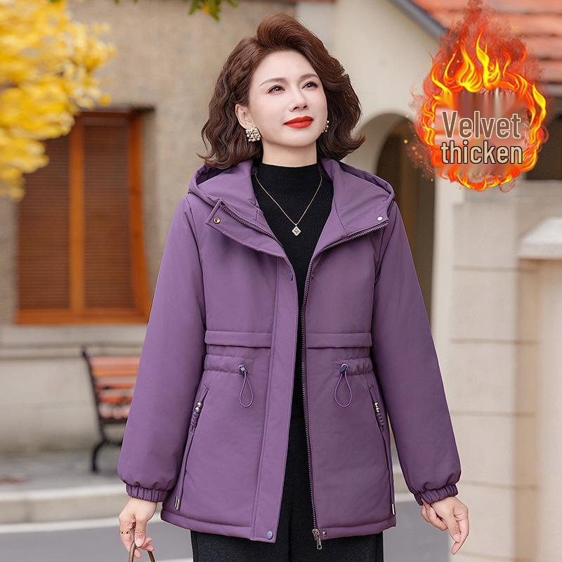 Velvet-Lined Plain Windbreaker: Casual Plus Size Winter Jacket for Middle-Aged and Elderly Women 4XL фіолетовий
Velvet-Lined Plain Windbreaker: Casual Plus Size Winter Jacket for Middle-Aged and Elderly Women 4XL фіолетовий