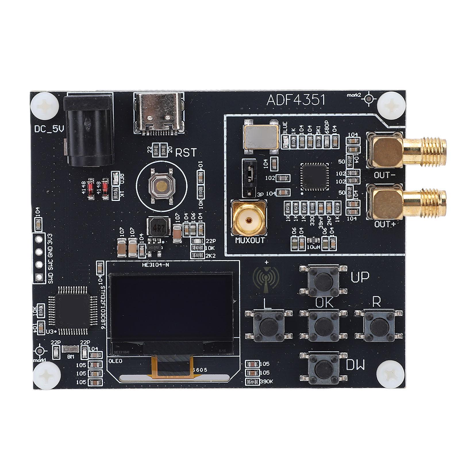 Phase Locked Loop Module Fit for ADF4351 Chip 35MHz 4. 4GHz RF Source Frequency Synthesizer Development Board
Phase Locked Loop Module Fit for ADF4351 Chip 35MHz 4. 4GHz RF Source Frequency Synthesizer Development Board