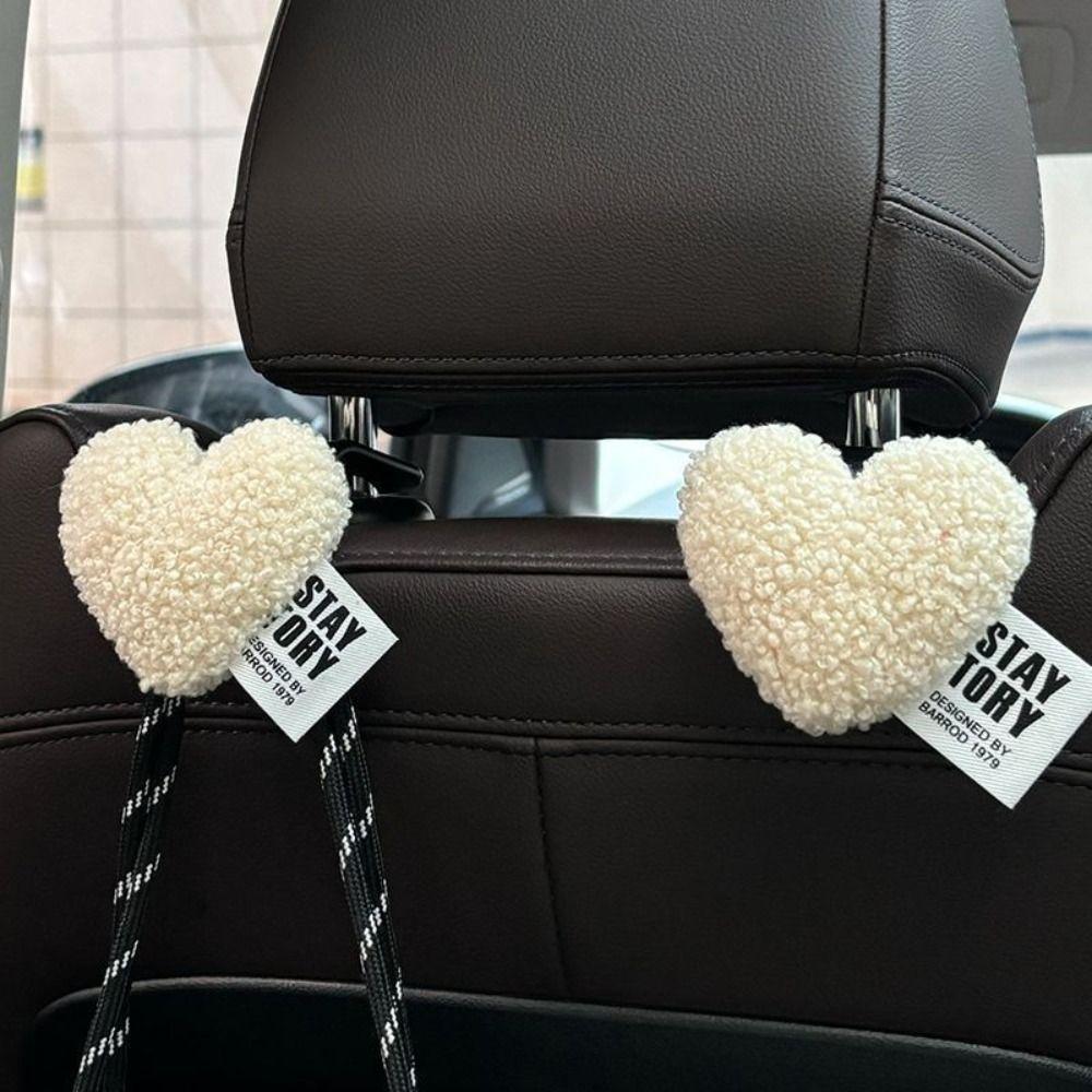 Plush Love Heart Seat Back Car Hook Universal Car Interior Accessories Storage Holder Clothes style 2
Plush Love Heart Seat Back Car Hook Universal Car Interior Accessories Storage Holder Clothes style 2