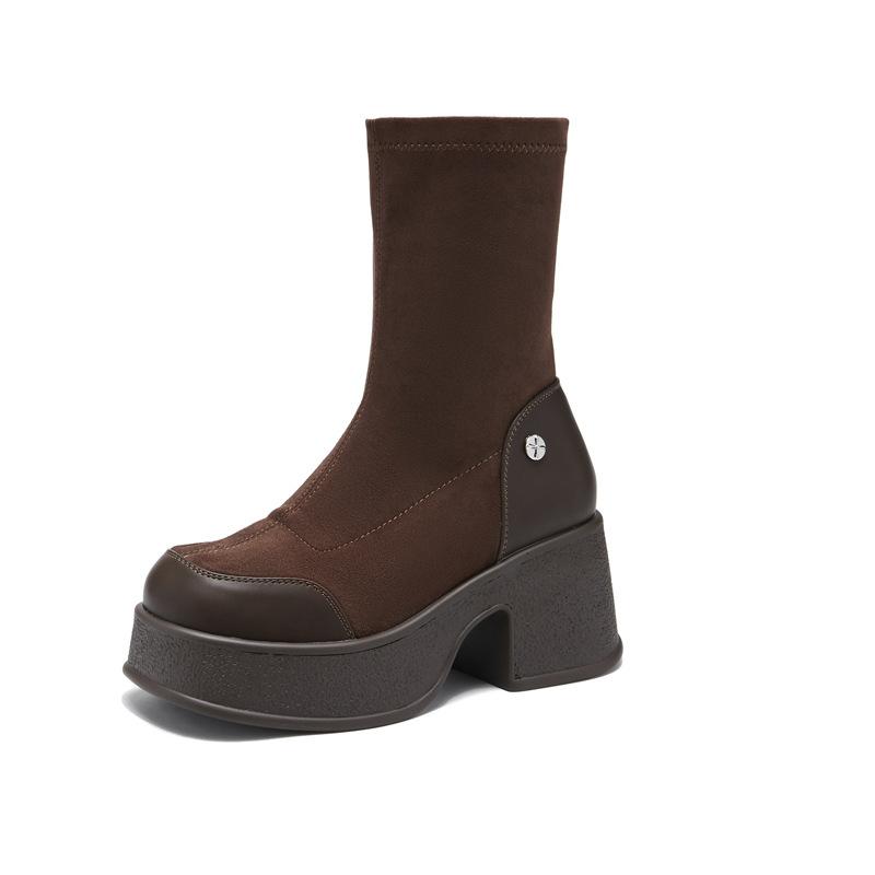 8570-8572 Замшевые ботинки на платформе женские осенне-зимние новые корейская версия ботинок-труб мода универсальные эластичные тонкие ботинки тренд 39
8570-8572 Замшевые ботинки на платформе женские осенне-зимние новые корейская версия ботинок-труб мода универсальные эластичные тонкие ботинки тренд 39