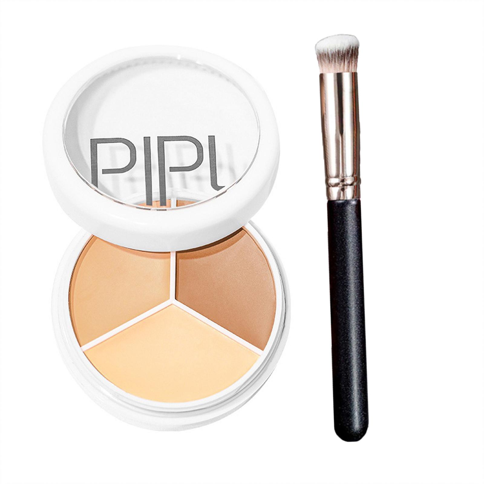 3-цветная палитра консилеров с кремовой текстурой, покрывает следы от прыщей, темные круги, многофункциональный макияж для лица Concealer+Brush
3-цветная палитра консилеров с кремовой текстурой, покрывает следы от прыщей, темные круги, многофункциональный макияж для лица Concealer+Brush