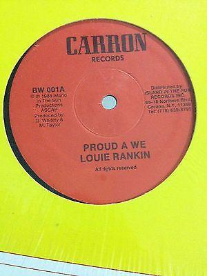12inch Record LOUIE RANKIN - Proud A We / Boy George BW001 Carron Records 1988 US Reggae, Ska & Dub Used
12inch Record LOUIE RANKIN - Proud A We / Boy George BW001 Carron Records 1988 US Reggae, Ska & Dub Used