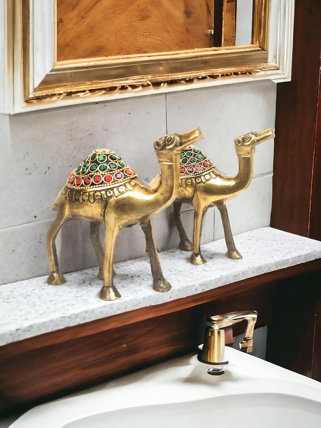 Original Brass Design Camel Statue With Stone, Premium Antique Finish - 5 Inch
Original Brass Design Camel Statue With Stone, Premium Antique Finish - 5 Inch