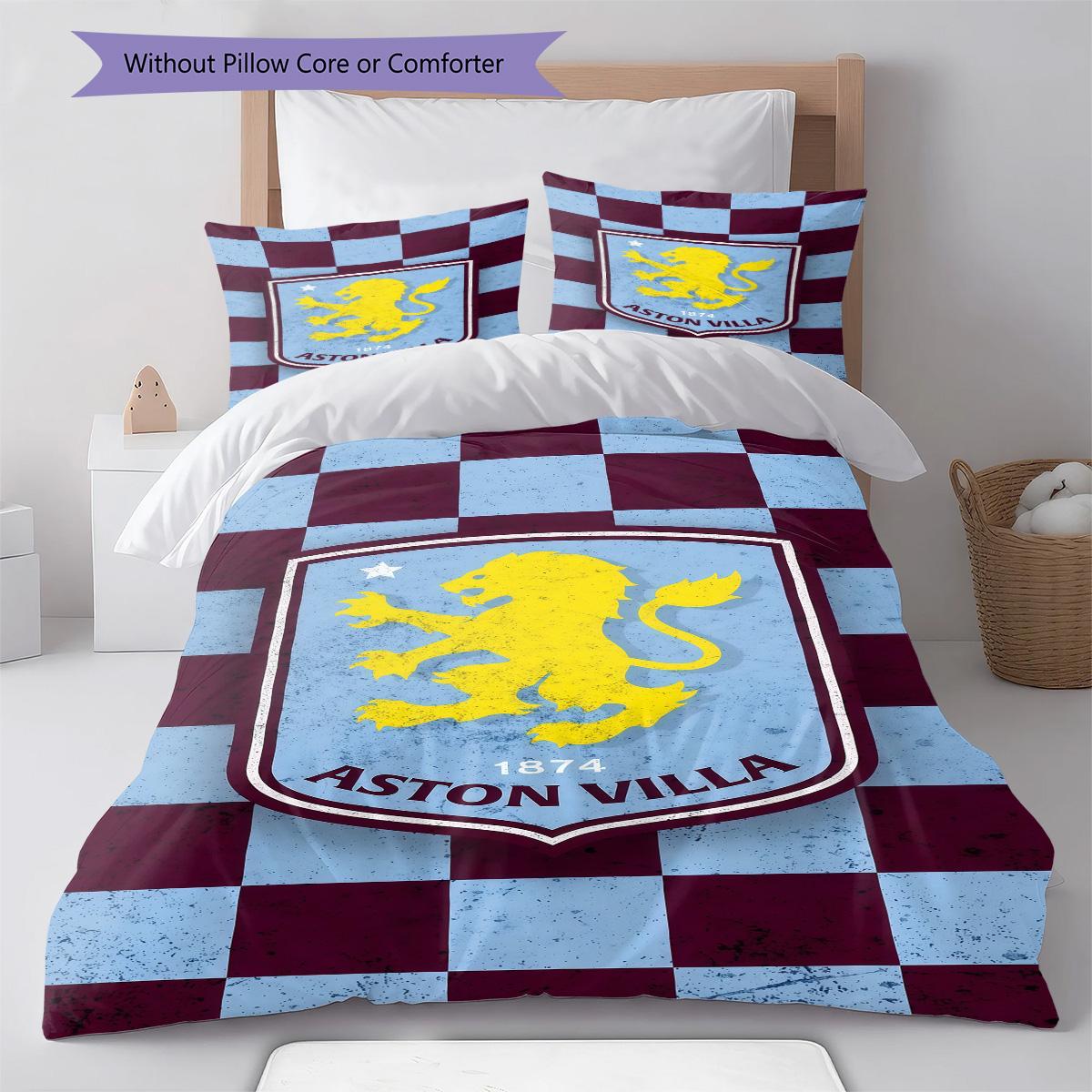 Aston Villa logo RugPattern Bedding Quilt Set Quilt Cover Pillowcase Home Decoration Birthday Gift (1 * duvet cover + 2 * pillowcase, without core) 240x220cm
Aston Villa logo RugPattern Bedding Quilt Set Quilt Cover Pillowcase Home Decoration Birthday Gift (1 * duvet cover + 2 * pillowcase, without core) 240x220cm