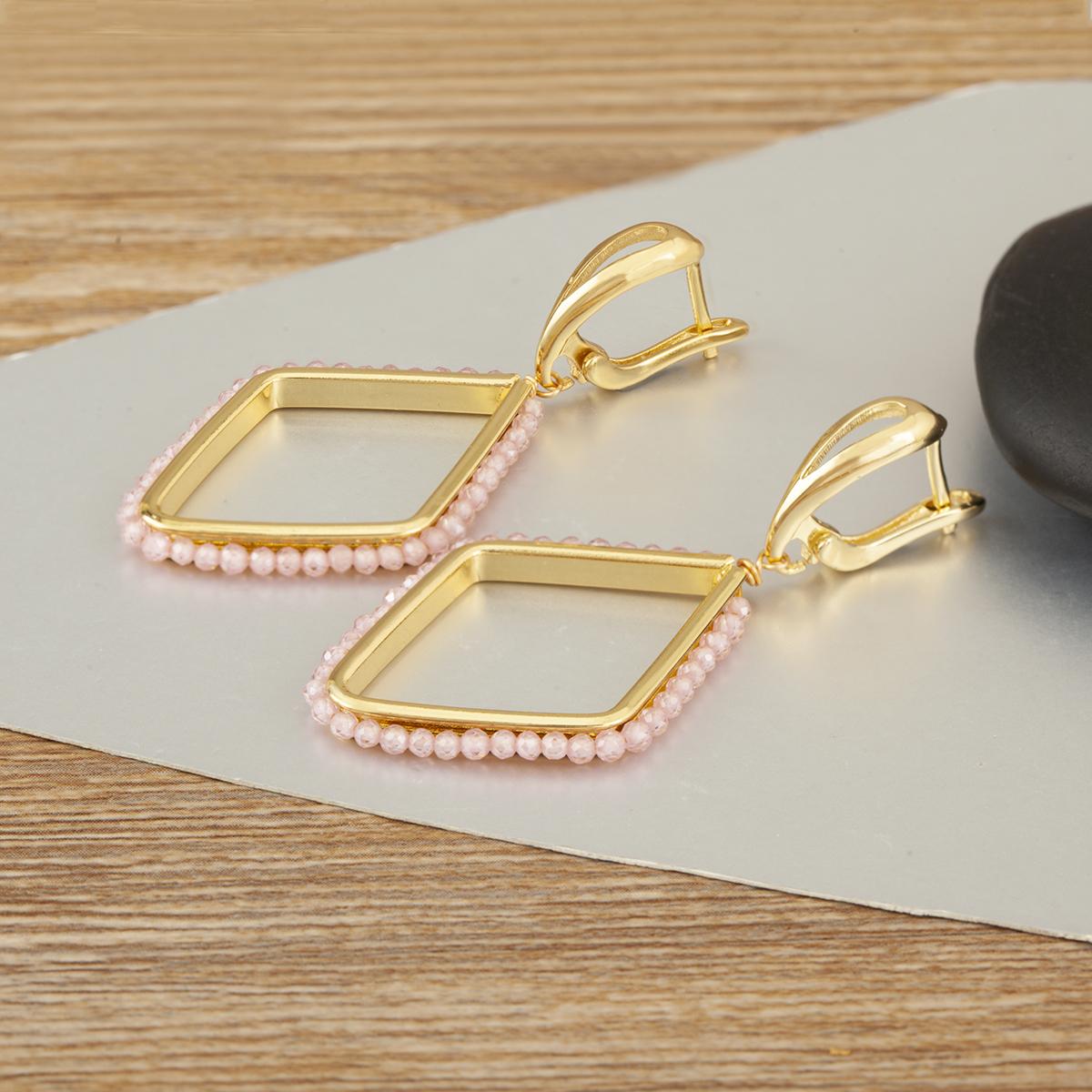 Nidin Boho Style Multicolor Beads Rhombus Drop Earrings For Women Hollow Geometric Ethnic Fashion Jewelry Birthday Party Gifts рожевий
Nidin Boho Style Multicolor Beads Rhombus Drop Earrings For Women Hollow Geometric Ethnic Fashion Jewelry Birthday Party Gifts рожевий