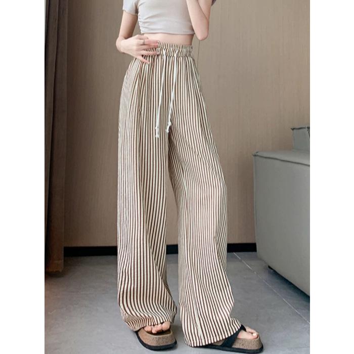 Брюки в вертикальную полоску. Новый стиль. Свободные и облегающие повседневные широкие брюки в полоску с ленивым узором. 2XL
Брюки в вертикальную полоску. Новый стиль. Свободные и облегающие повседневные широкие брюки в полоску с ленивым узором. 2XL