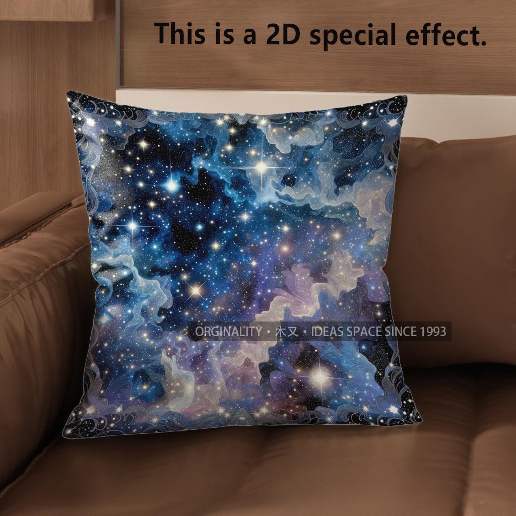 2D Cosmic Clouds And Starry Night Pillow Covers Pattern Cushion Cover Suitable For Sofa Bedroom Car Pillow Cover 40x40cm
2D Cosmic Clouds And Starry Night Pillow Covers Pattern Cushion Cover Suitable For Sofa Bedroom Car Pillow Cover 40x40cm
