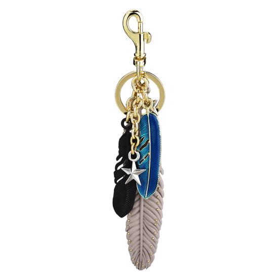 Keychain Pendant Faux Leather Texture Feather Charm Key Chain with Anti-Oxidation Lobster Clasp Car B
Keychain Pendant Faux Leather Texture Feather Charm Key Chain with Anti-Oxidation Lobster Clasp Car B