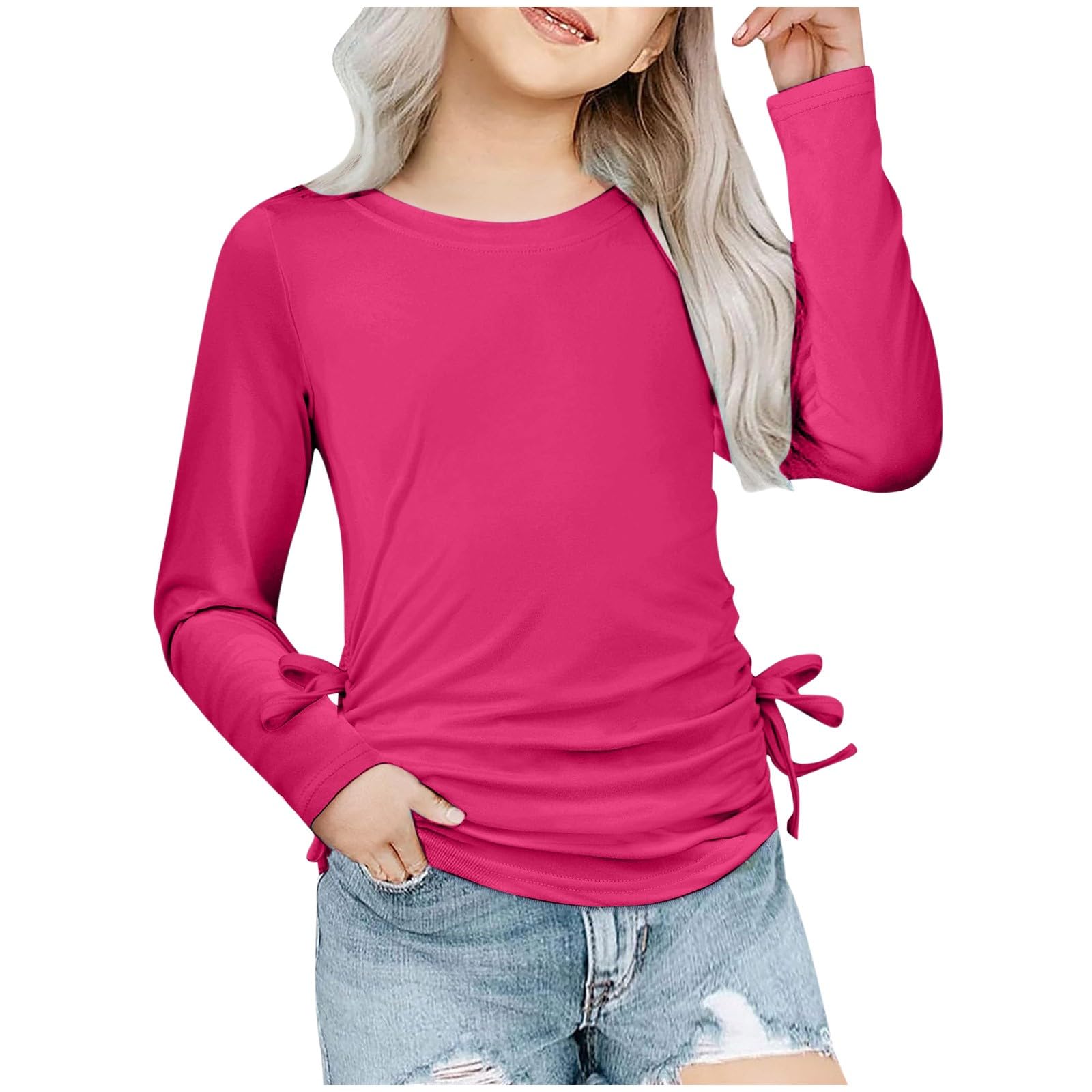 Women’s Long Sleeve Crewneck Top with Side Tie Ruched Design Casual Loose Fit Pullover Blouse for Daily Wear 150 рожевий
Women’s Long Sleeve Crewneck Top with Side Tie Ruched Design Casual Loose Fit Pullover Blouse for Daily Wear 150 рожевий