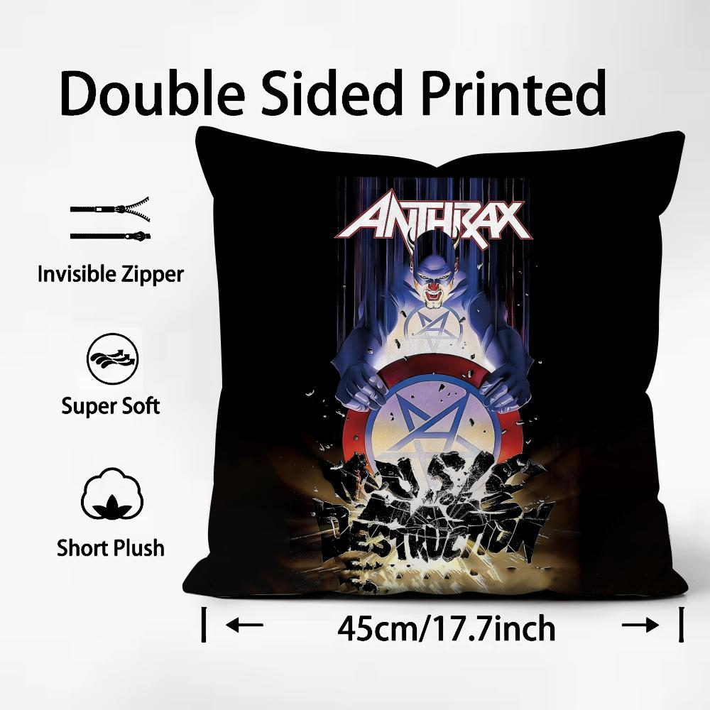 AANTHRAX Band Cushion Cover Plush Fabric Soft DoubleSided Printed Sofa Warm Winter Home Child Gift Pillow Case 30x30cm
AANTHRAX Band Cushion Cover Plush Fabric Soft DoubleSided Printed Sofa Warm Winter Home Child Gift Pillow Case 30x30cm
