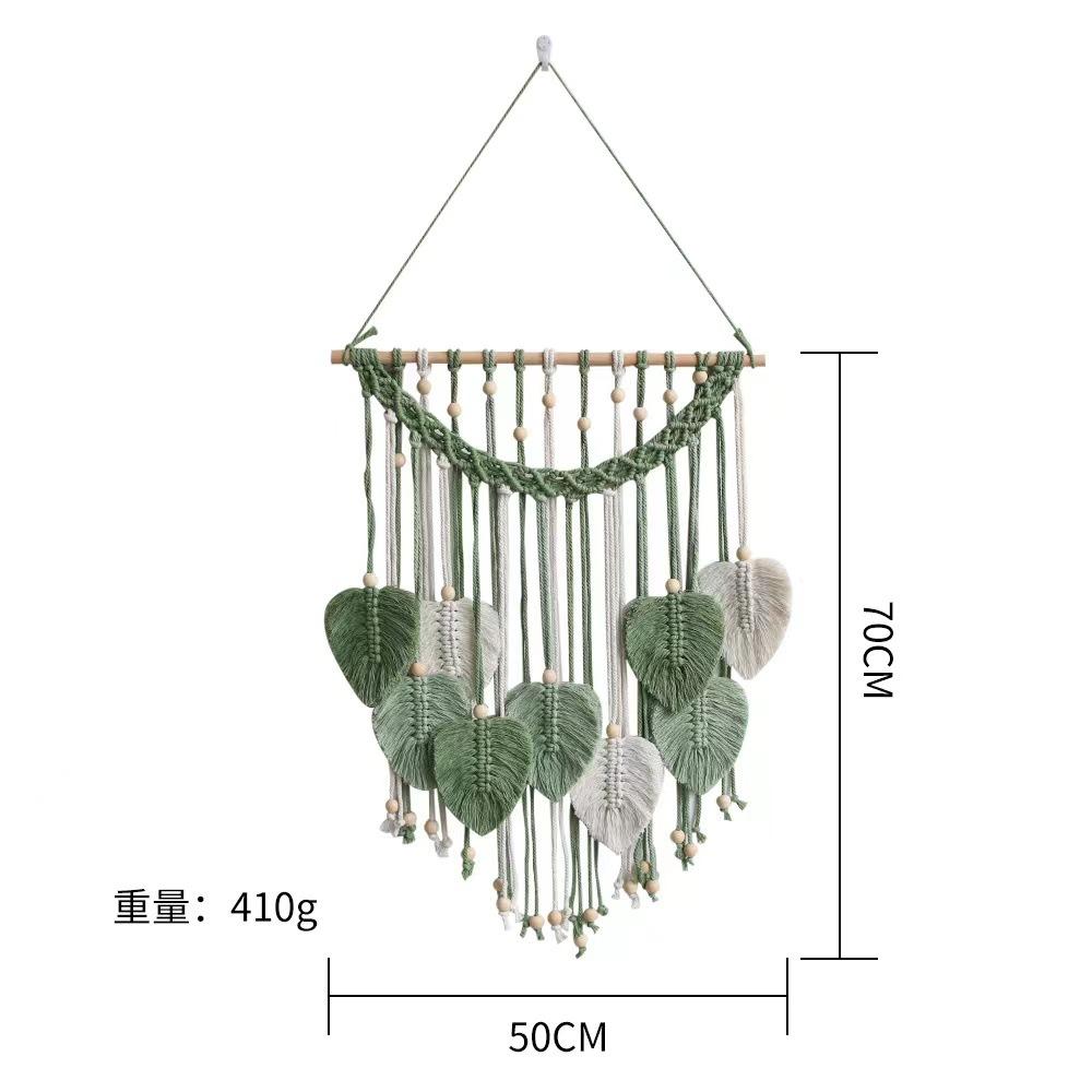Bohemian Nordic Handwoven Tapestry Wall Hanging with Fringe Feather Leaves Decor 50x70cm
Bohemian Nordic Handwoven Tapestry Wall Hanging with Fringe Feather Leaves Decor 50x70cm