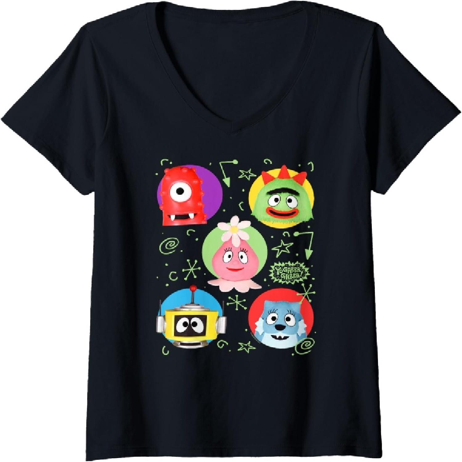 Женские Yo Gabba Gabba! Цветные Друзья с Рисунками Телешоу Футболка с V-образным вырезом S разноцветный
Женские Yo Gabba Gabba! Цветные Друзья с Рисунками Телешоу Футболка с V-образным вырезом S разноцветный