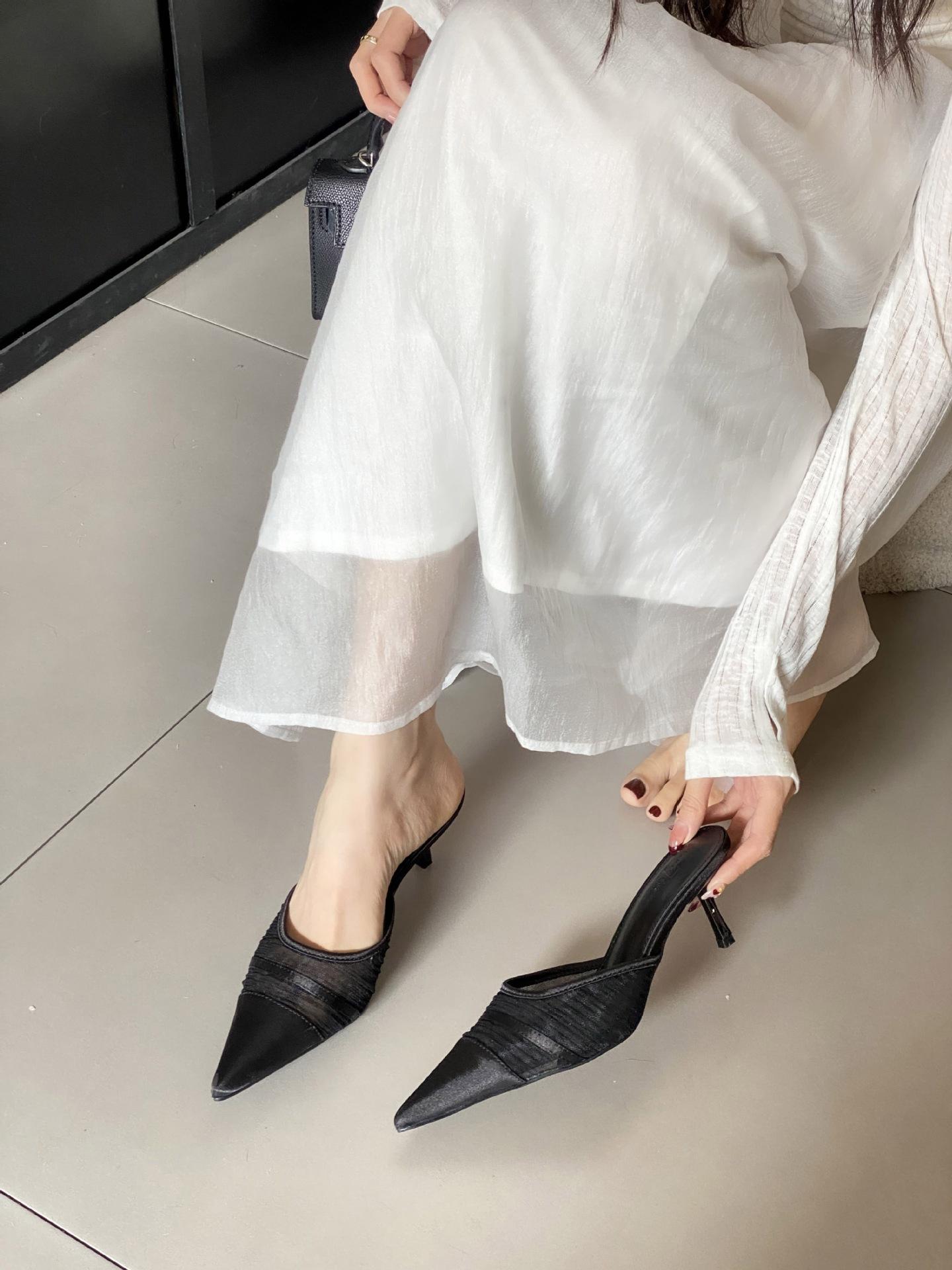 Spring Pointed Head Thin Heel High Heel Fashion Bag Head Women S Shoes 40 чорний
Spring Pointed Head Thin Heel High Heel Fashion Bag Head Women S Shoes 40 чорний