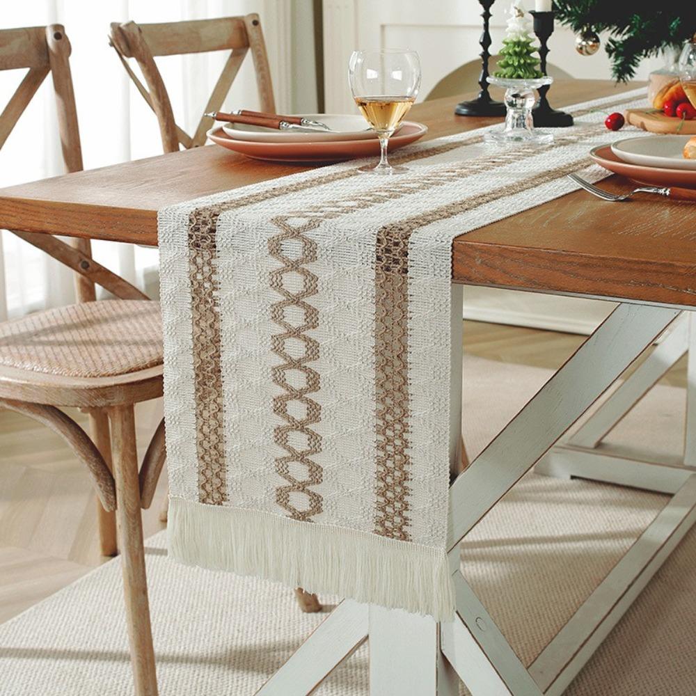 Farmhouse Rustic Style Table Runner Cream Brown Table Cover Decor Dining Table Runner for Summer 30 x 140 cm-A
Farmhouse Rustic Style Table Runner Cream Brown Table Cover Decor Dining Table Runner for Summer 30 x 140 cm-A