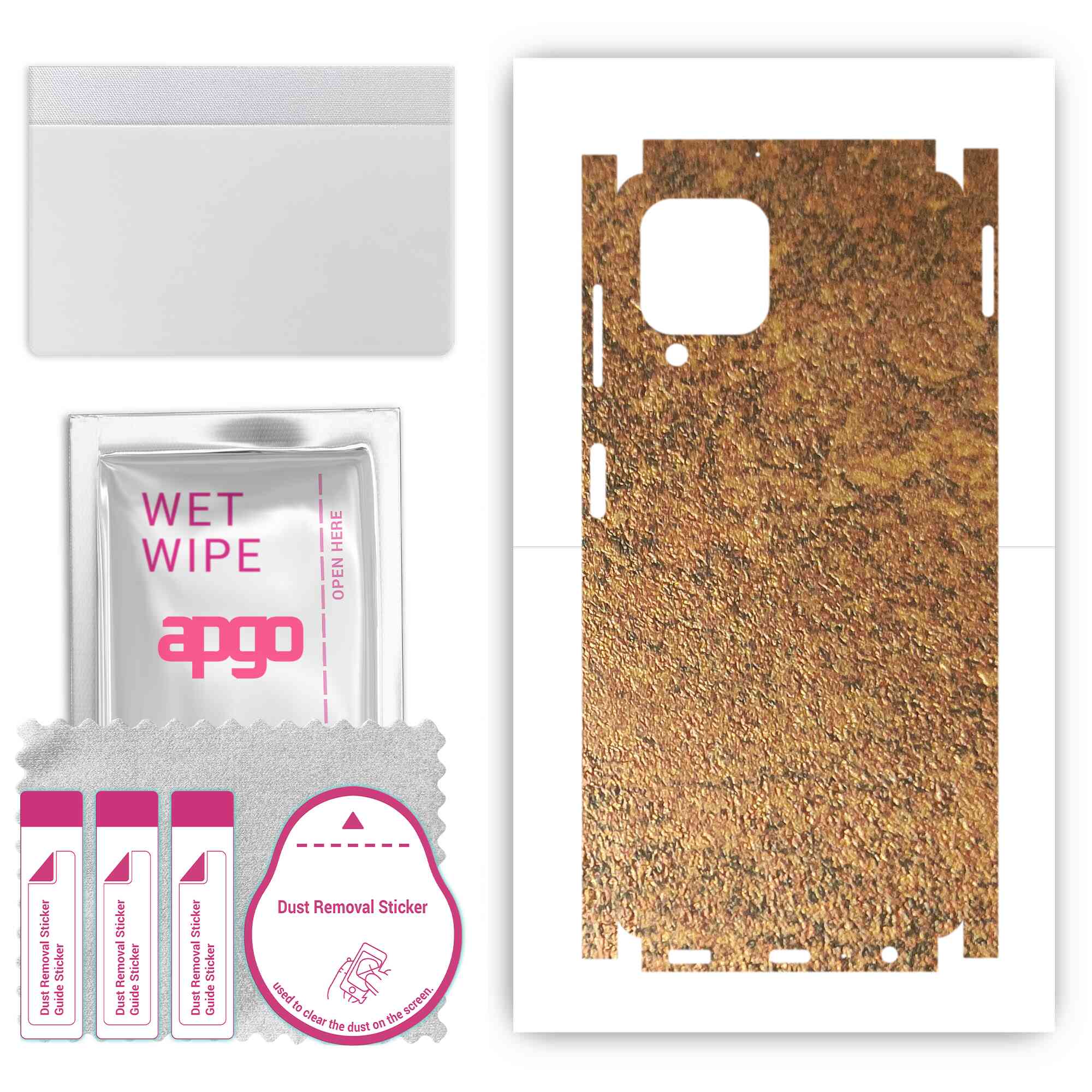 apgo Protective Skin Sticker for the back+sides compatible with Samsung Galaxy A22, Full Wrap Film, Foil, Vinyl - Pattern Rusty Copper
apgo Protective Skin Sticker for the back+sides compatible with Samsung Galaxy A22, Full Wrap Film, Foil, Vinyl - Pattern Rusty Copper