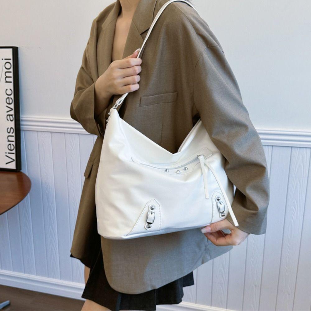 Punk PU Leather Shoulder Bag Korean Style Y2K Underarm Bag Punk Women Tote Bag Outdoor бежевий
Punk PU Leather Shoulder Bag Korean Style Y2K Underarm Bag Punk Women Tote Bag Outdoor бежевий