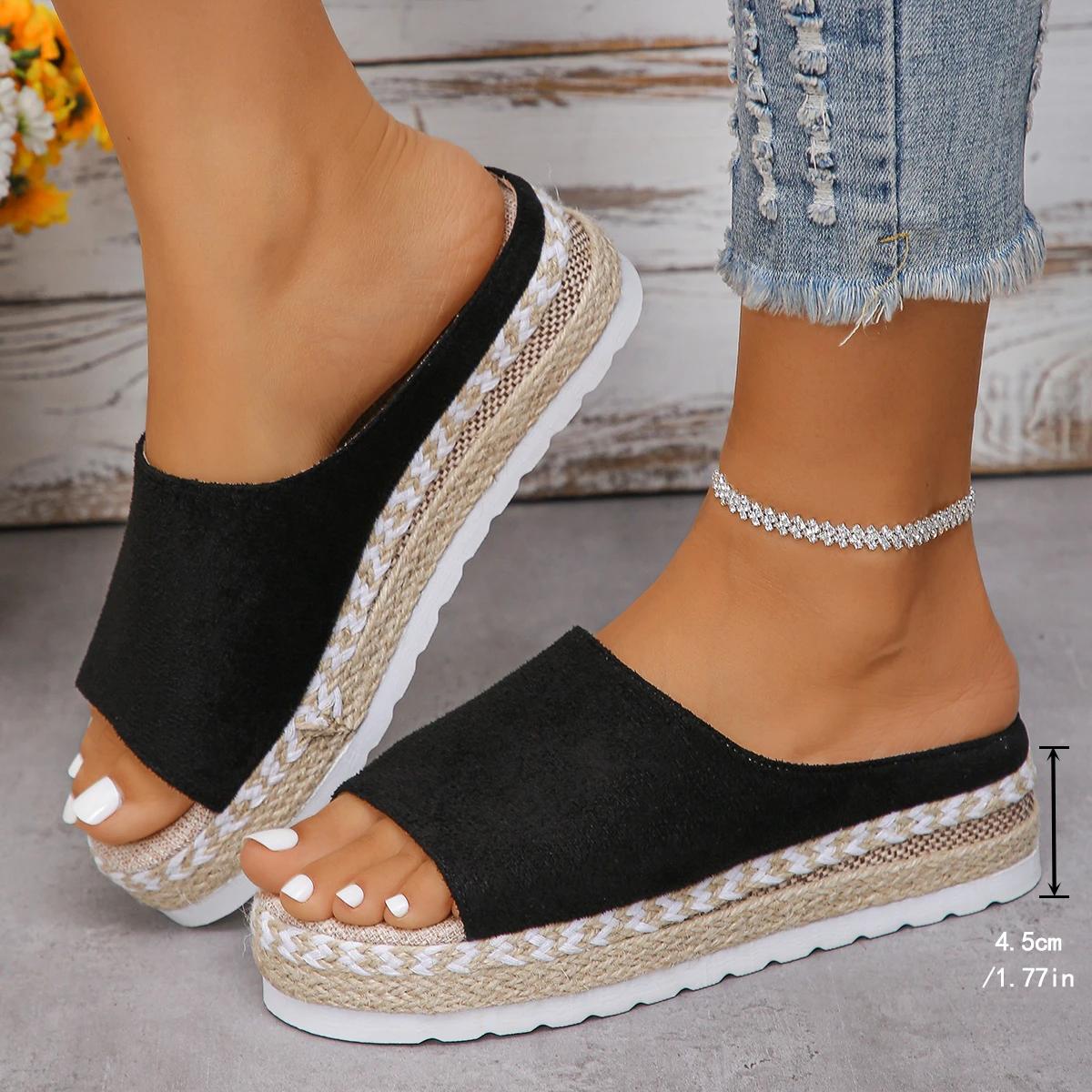 Мода 2024 года, высококачественная женская обувь, женские тапочки больших размеров, модные однотонные повседневные тапочки, женские новые сандалии на платформе с открытым носком 43 чёрный
Мода 2024 года, высококачественная женская обувь, женские тапочки больших размеров, модные однотонные повседневные тапочки, женские новые сандалии на платформе с открытым носком 43 чёрный