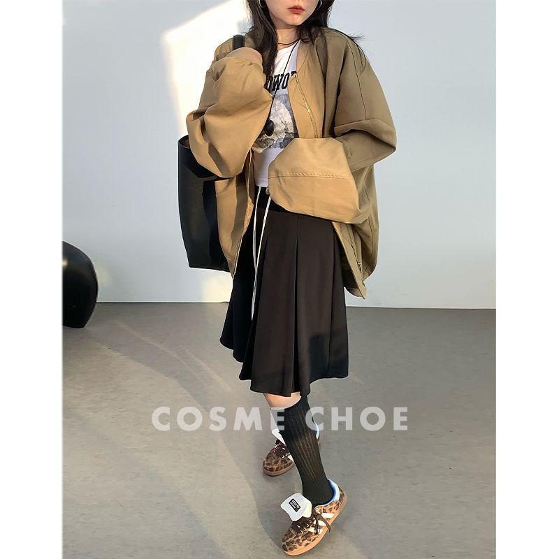 Miu Fancy Cotton Blend Wide Pleated Skirt 2025 Spring New Mid Length Long Length over-the-Knee Drawstring High Waist A- line Skirt Texture Black M
Miu Fancy Cotton Blend Wide Pleated Skirt 2025 Spring New Mid Length Long Length over-the-Knee Drawstring High Waist A- line Skirt Texture Black M