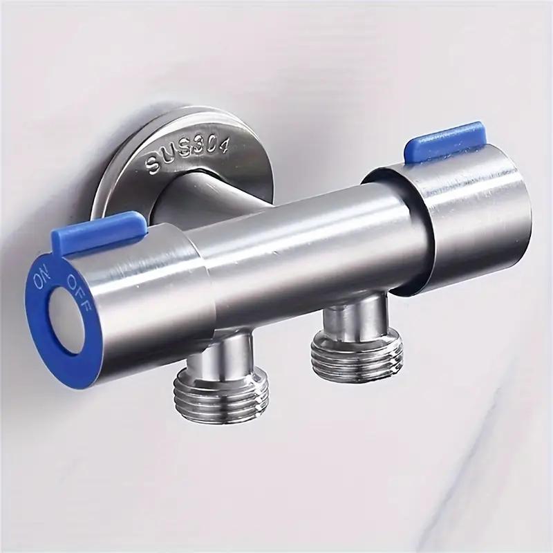Stainless steel double outlet faucet, non-slip handwheel design, multi-function toilet flusher, bathroom pipe 2.54cm and 2 outle
Stainless steel double outlet faucet, non-slip handwheel design, multi-function toilet flusher, bathroom pipe 2.54cm and 2 outle