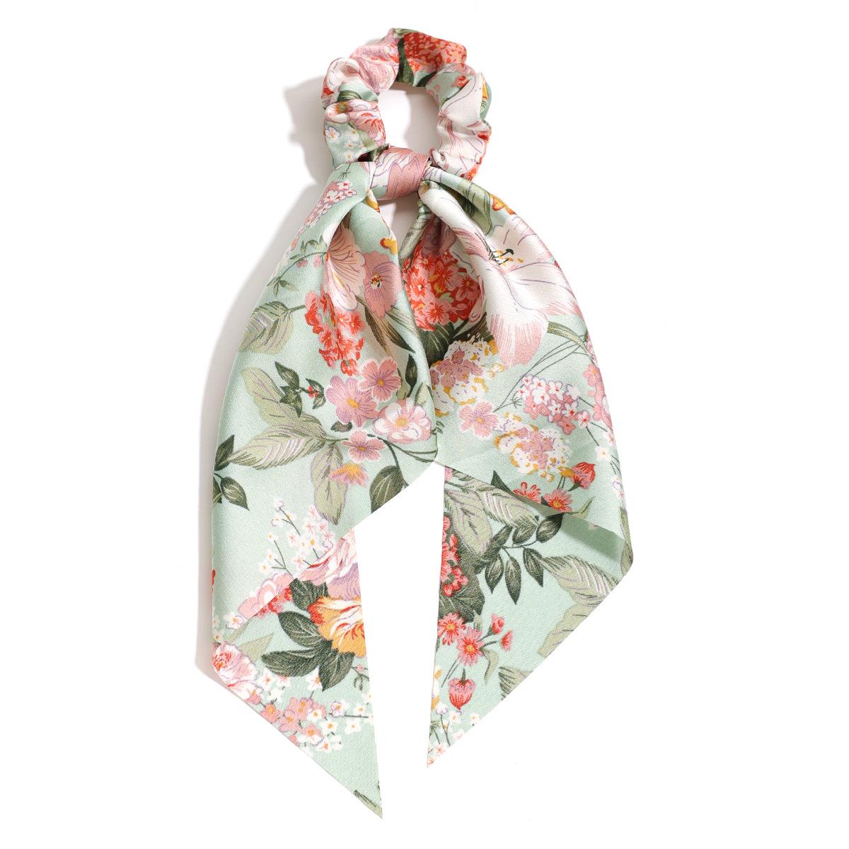 Duo Ling Summer Satin Print Scarf & Hair Tie Set - Triangle Scarf and Long Ribbon Hair Accessories зелений
Duo Ling Summer Satin Print Scarf & Hair Tie Set - Triangle Scarf and Long Ribbon Hair Accessories зелений