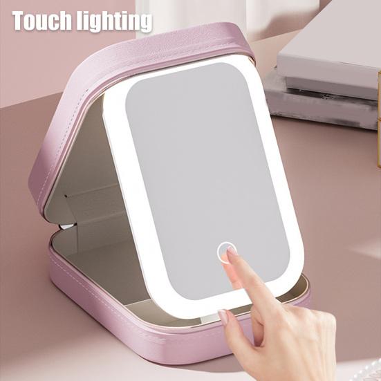 Yousheng Travel Makeup Bag with LED Mirror USB Rechargeable 3 Colors Adjustable Lighted Vanity Mirror Portable Travel Mini Mirror Cosmetic Case белый
Yousheng Travel Makeup Bag with LED Mirror USB Rechargeable 3 Colors Adjustable Lighted Vanity Mirror Portable Travel Mini Mirror Cosmetic Case белый