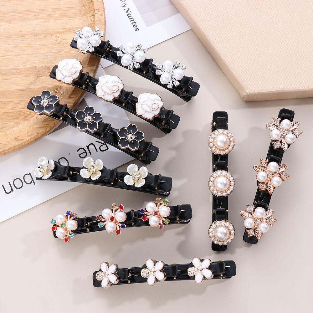Tool Pearl Flower Hair Accessories Rhinestone Buttons Double Layer Hairpins Hair Clips Bands Clip
Tool Pearl Flower Hair Accessories Rhinestone Buttons Double Layer Hairpins Hair Clips Bands Clip