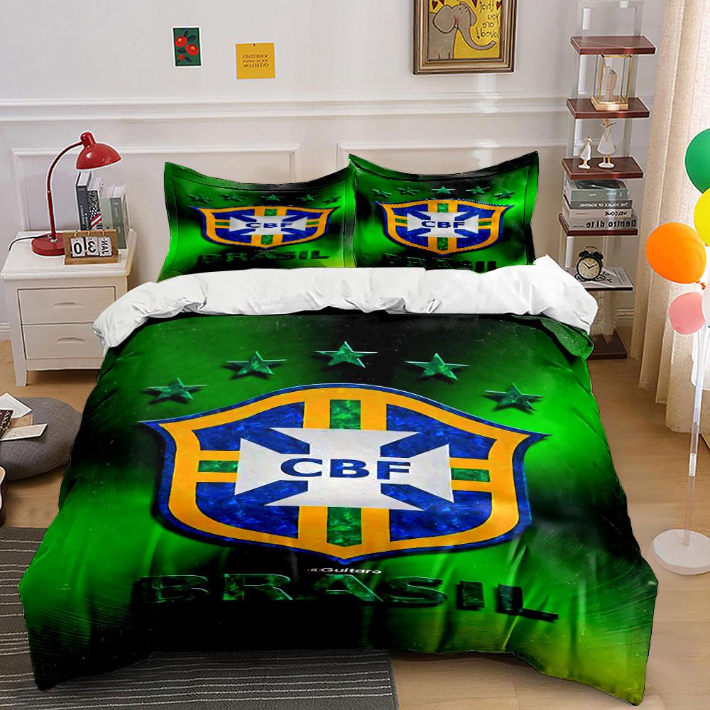 Brazil football crest pattern. Bedding sets Duvet cover sets Duvet covers Pillowcases(1 * Duvet Cover 2 * Pillowcases, without duvet insert) 135x200cm
Brazil football crest pattern. Bedding sets Duvet cover sets Duvet covers Pillowcases(1 * Duvet Cover 2 * Pillowcases, without duvet insert) 135x200cm