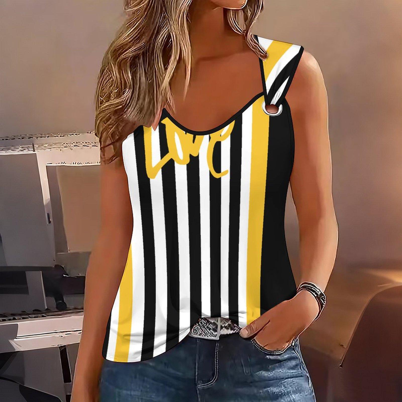 Ladies Outdoor Casual Sports Double Loop Buckle Vest with Letter Graffiti Print Pattern ,V-neck, Sleeveless, Medium Stretch Fabric S белый
Ladies Outdoor Casual Sports Double Loop Buckle Vest with Letter Graffiti Print Pattern ,V-neck, Sleeveless, Medium Stretch Fabric S белый