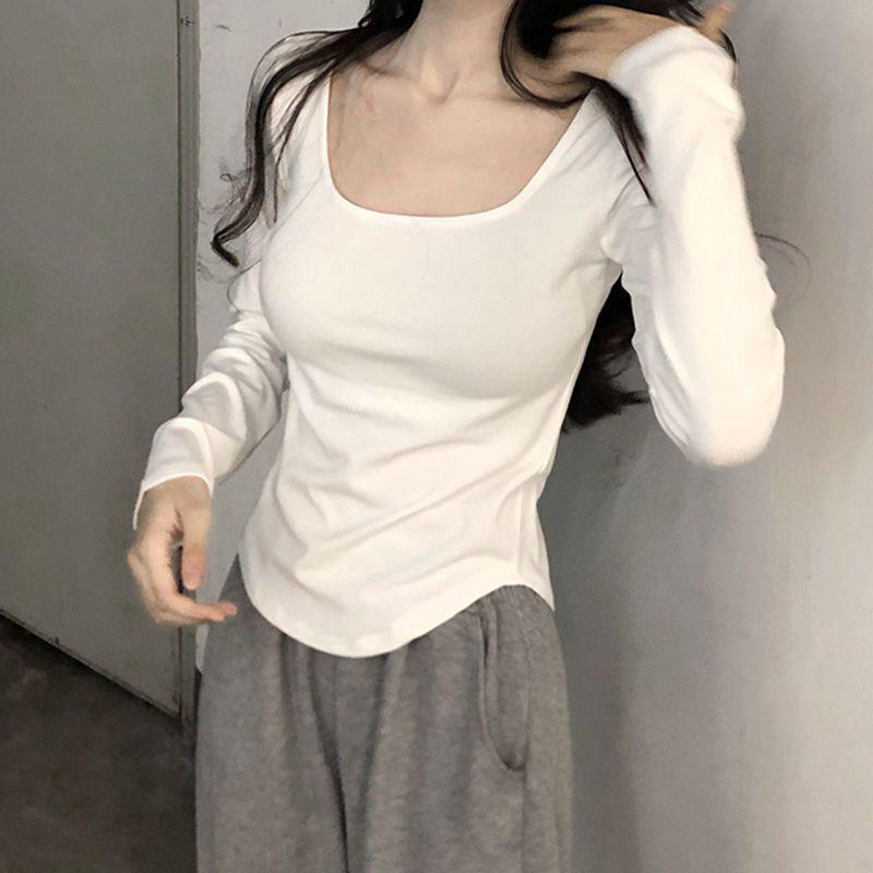 Women s Slim Fit Curved Hem Square Neck Long Sleeve Cotton Top - Autumn/Winter 2023 XL (57.5-62.5 kg)
Women s Slim Fit Curved Hem Square Neck Long Sleeve Cotton Top - Autumn/Winter 2023 XL (57.5-62.5 kg)