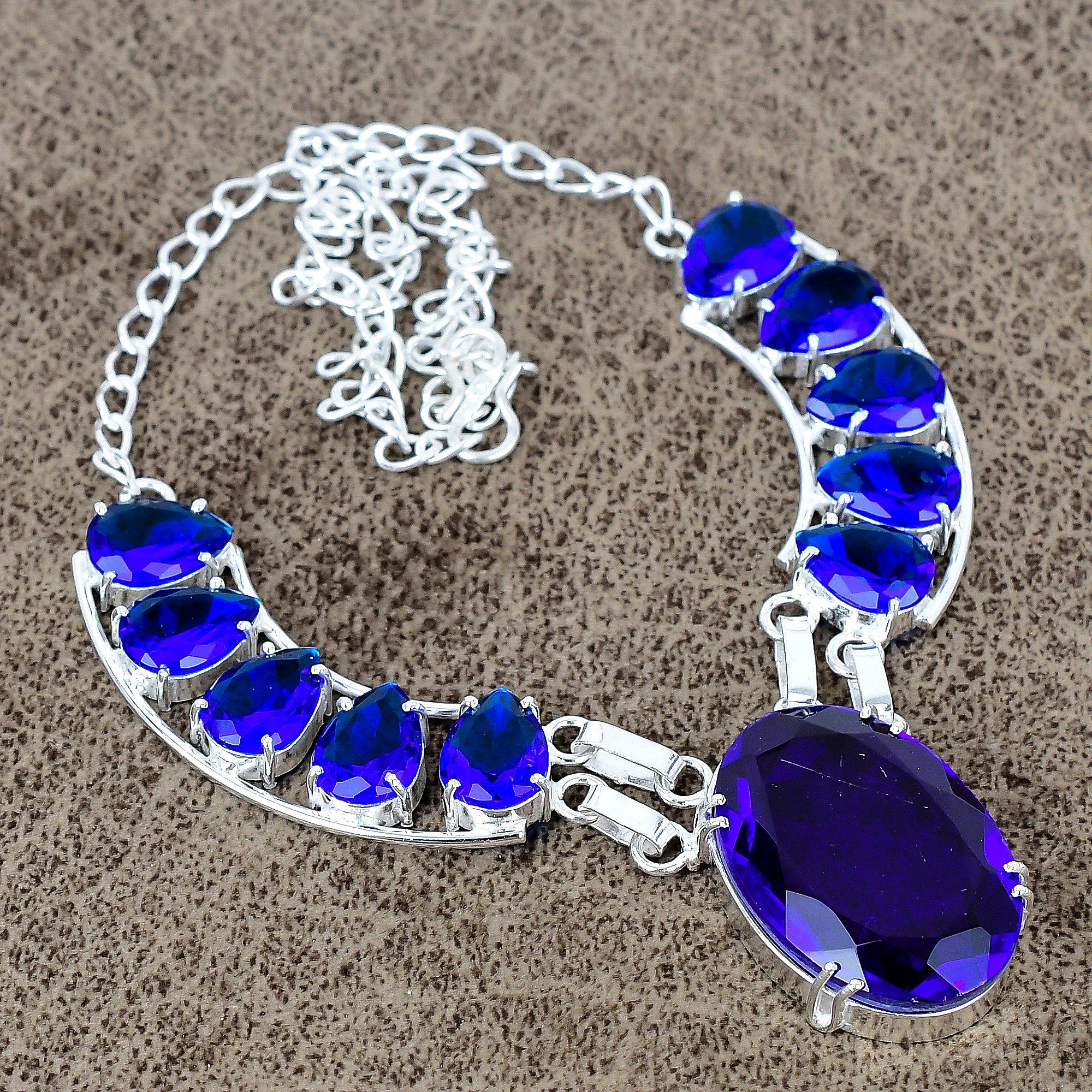 Amethyst Gemstone Handmade 925 Sterling Silver Jewelry Necklace 18 KKG-430
Amethyst Gemstone Handmade 925 Sterling Silver Jewelry Necklace 18 KKG-430